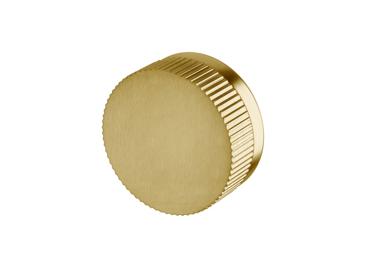 Sussex Pure Progressive Shower/Bath Mixer Tap with Linear Textured Handle PVD Brushed Gold