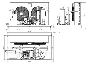 Tecumseh Semi Hermetic EVO Condensing Unit SHT4612ZHR 3 Phase