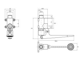 Wolfen Foot Operated Kit with Outlet Chrome
