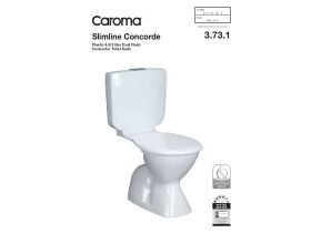 Technical Guide - Caroma Slimline Concorde Connector Suite with Seat S Trap White (4 Star)