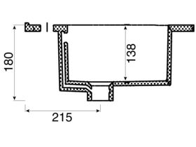 Dominique MK2 Vanity Top Only 3 Tap Hole 750mm