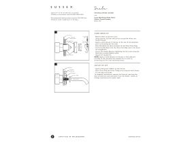 Installation Instructions - Sussex Scala 25 Curved Wall Basin Mixer Tap System Right Hand Mixer Tap 160mm Outlet Chrome (6 Star)
