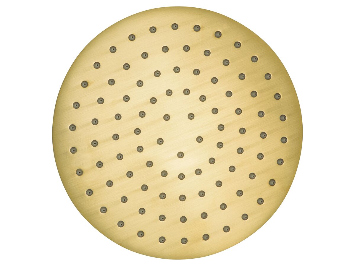 Mizu Drift Overhead Shower Brass 200mm Brushed Brass (3 Star)