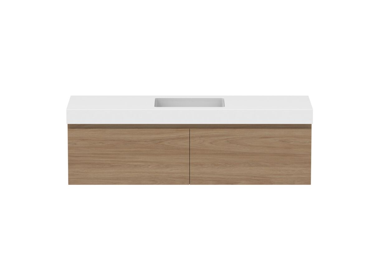Hero - Posh Domaine 1500mm Wall Hung Vanity Unit All-Drawer Single Bowl 90mm Top