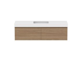 Hero - Posh Domaine 1500mm Wall Hung Vanity Unit All-Drawer Single Bowl 90mm Top