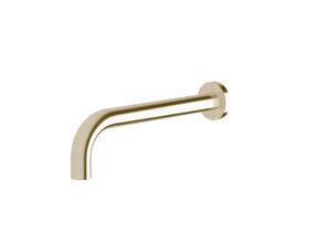 Sussex Scala 25mm Curved Bath Outlet 250mm LUX PVD Brushed Platinum Gold