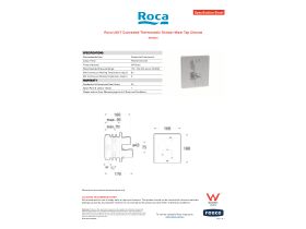 Specification Sheet - Roca L90-T Concealed Thermostatic Shower Mixer Tap Chrome