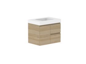 Supporting Image - Posh Domaine 750mm Wall Hung Vanity Unit Conventional 90mm Top