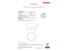 Specification Sheet - Sussex Pure Diverter with Linear Textured Handle Chrome Lead Free