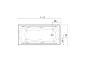 Maxton 1525 Bath White