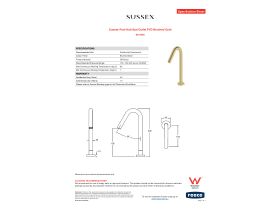 Specification Sheet - Sussex Pure Hob Spa Outlet PVD Brushed Gold