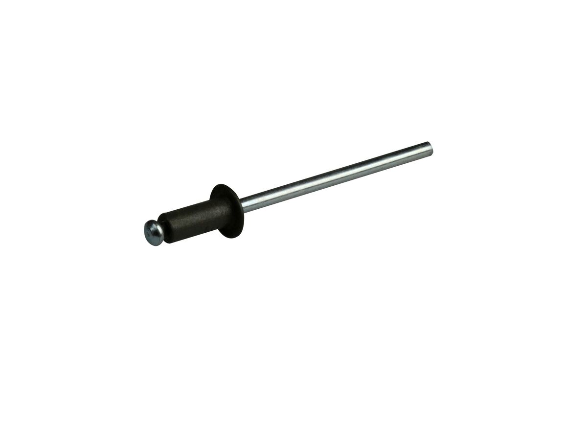 Bridgland Rivet Coloured/Steel 3.2mm (4-3) Woodland Grey (100)