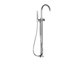 Supporting Image - Faucet Strommen Vara Disc Floor Mounted Bath Mixer with Handshower Trimset Chrome (3 Star)