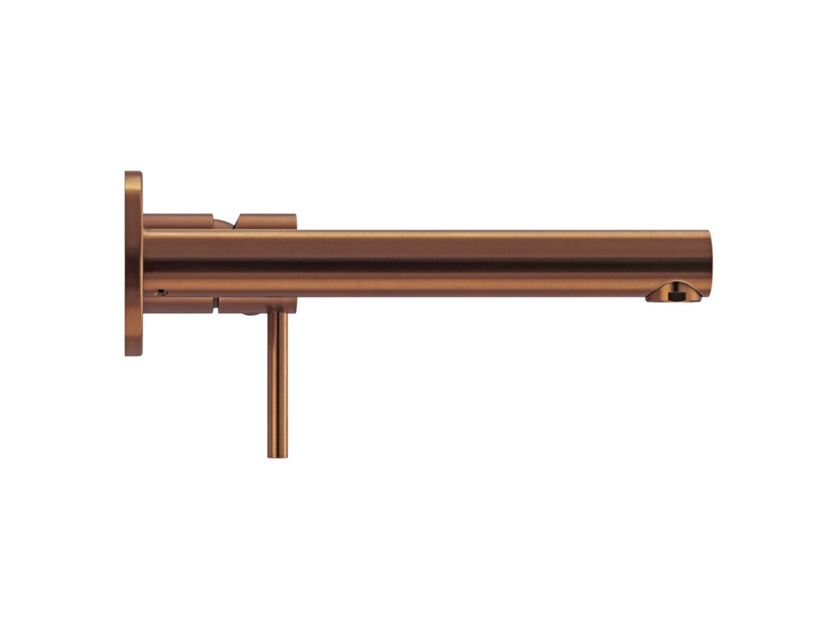 Supporting Image - Mizu Drift Wall Basin / Bath Mixer Set with Straight Spout Kit Brushed Bronze (6 Star) Lead Free - Side