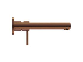 Supporting Image - Mizu Drift Wall Basin / Bath Mixer Set with Straight Spout Kit Brushed Bronze (6 Star) Lead Free - Side