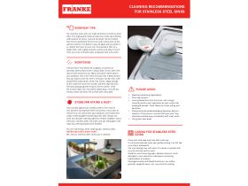 Care & Maintenance - Franke Stainless Steel Cleaning Recommendations