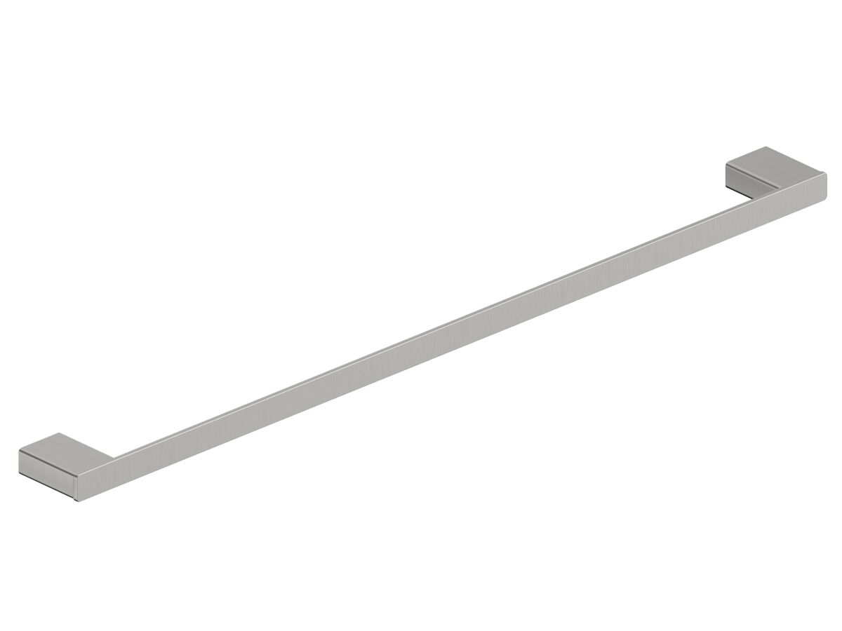Hero - Mizu Bloc Single Towel Rail 700mm Brushed Nickel