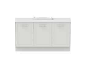 Hero - Kado Lux Ensuite All Door 1500mm Floor Mount Centre Basin 50mm Top