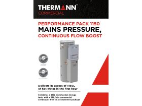 Specification Sheet - Thermann PP1150 28L 315Ltr Commercial Hot Water System