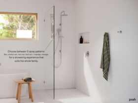 Marketing- Posh Bristol MK2 Twin Rail Shower with Top Rail Water Inlet Chrome (3 Star)