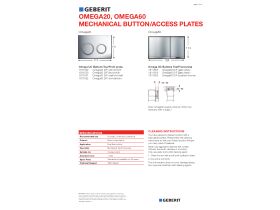 Technical Guide - Omega20, Omega60 Mechanical Button / Access Plates