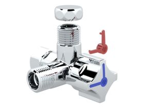 Hero - Arco Giro Twin Mini Stop Valve 15mm x 15mm x 15mm Lead Free