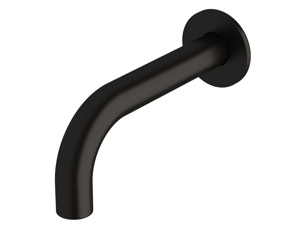 Sussex Pure Wall Basin Outlet 160mm PVD Matte Black (3 Star)