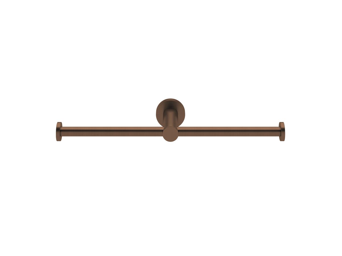 Sussex Pure Double Toilet Roll Holder PVD Brushed Bronze