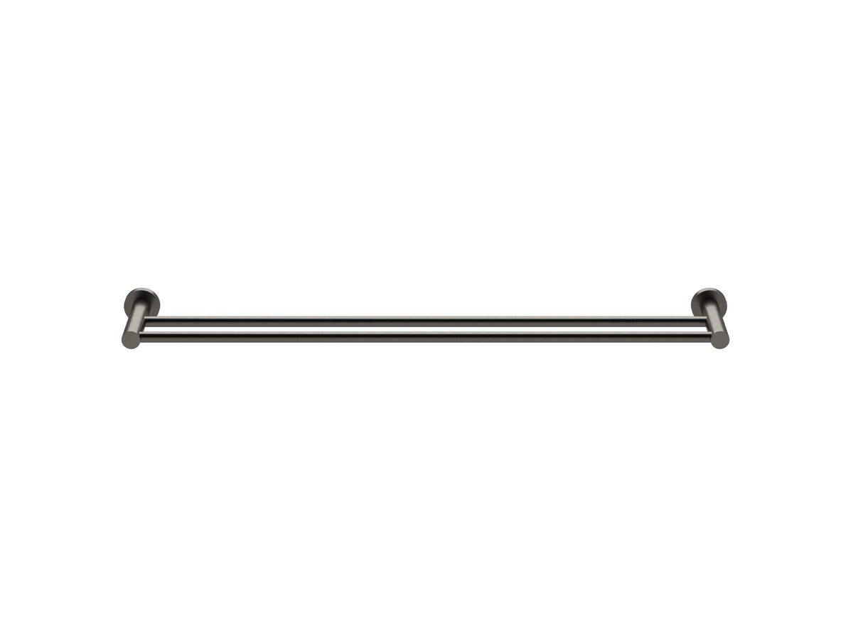 Sussex Pure Double Towel Rail 600mm PVD Brushed Gunmetal