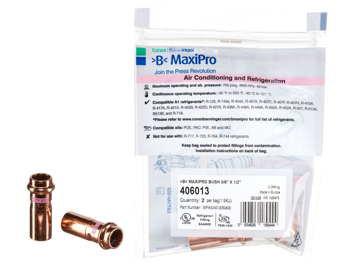 >B< Maxipro Bush 5/8" x 1/2" Bag of 2