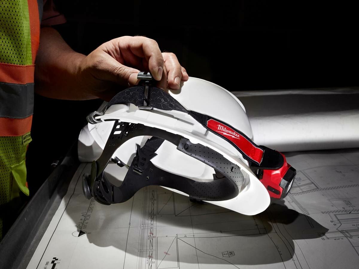 USB Rechargeable Hard Hat HeadLamp