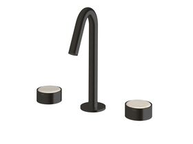 Supporting Image - Sussex Pure Elemental Basin Set PVD Matte Black (5 Star) Lead Free with Aurora Insert
