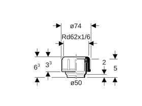 Geberit Stop End - Compression Butt Weld 50mm