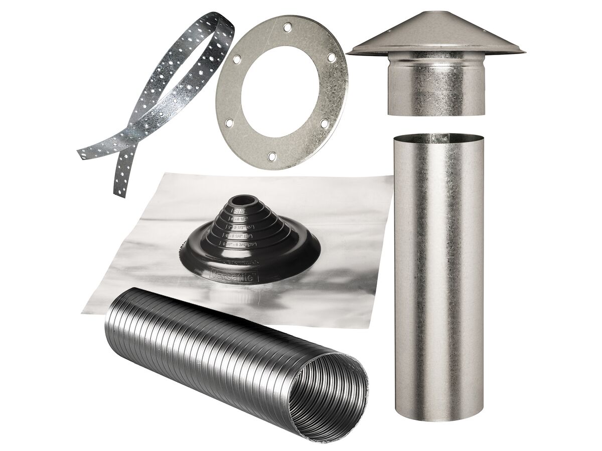 Abey Rangehood Flue Kit 125mm Steel Roof