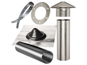Abey Rangehood Flue Kit 125mm Steel Roof
