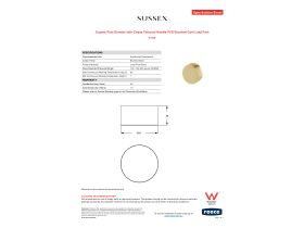 Specification Sheet - Sussex Pure Diverter with Cirque Textured Handle PVD Brushed Gold Lead Free