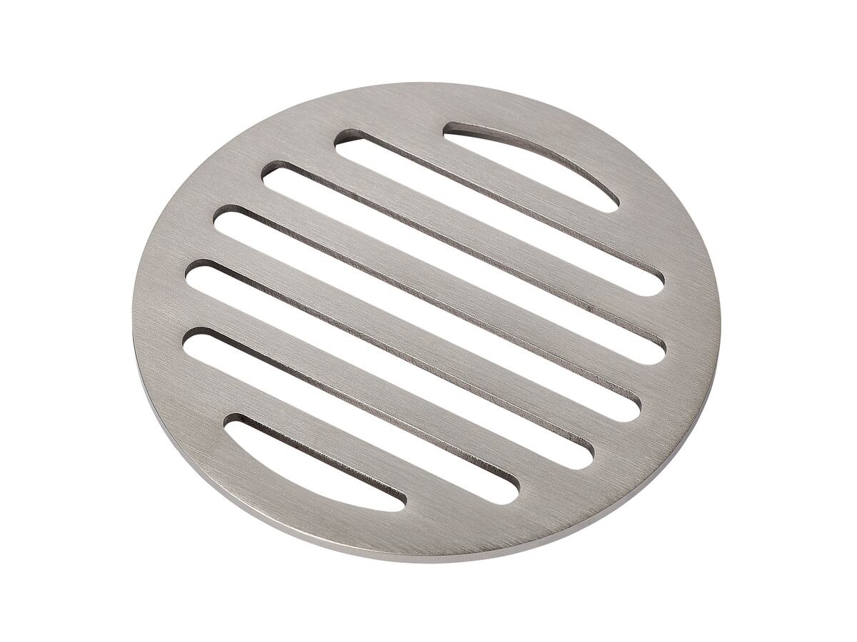 Mizu Drift Trapscrew Grate Only 100mm Brushed Nickel