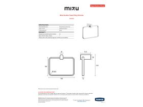 Specification Sheet - Mizu Soothe Towel Ring Chrome