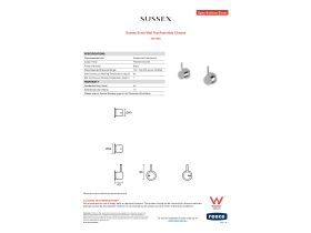 Specification Sheet - Sussex Scala Wall Top Assembly Chrome