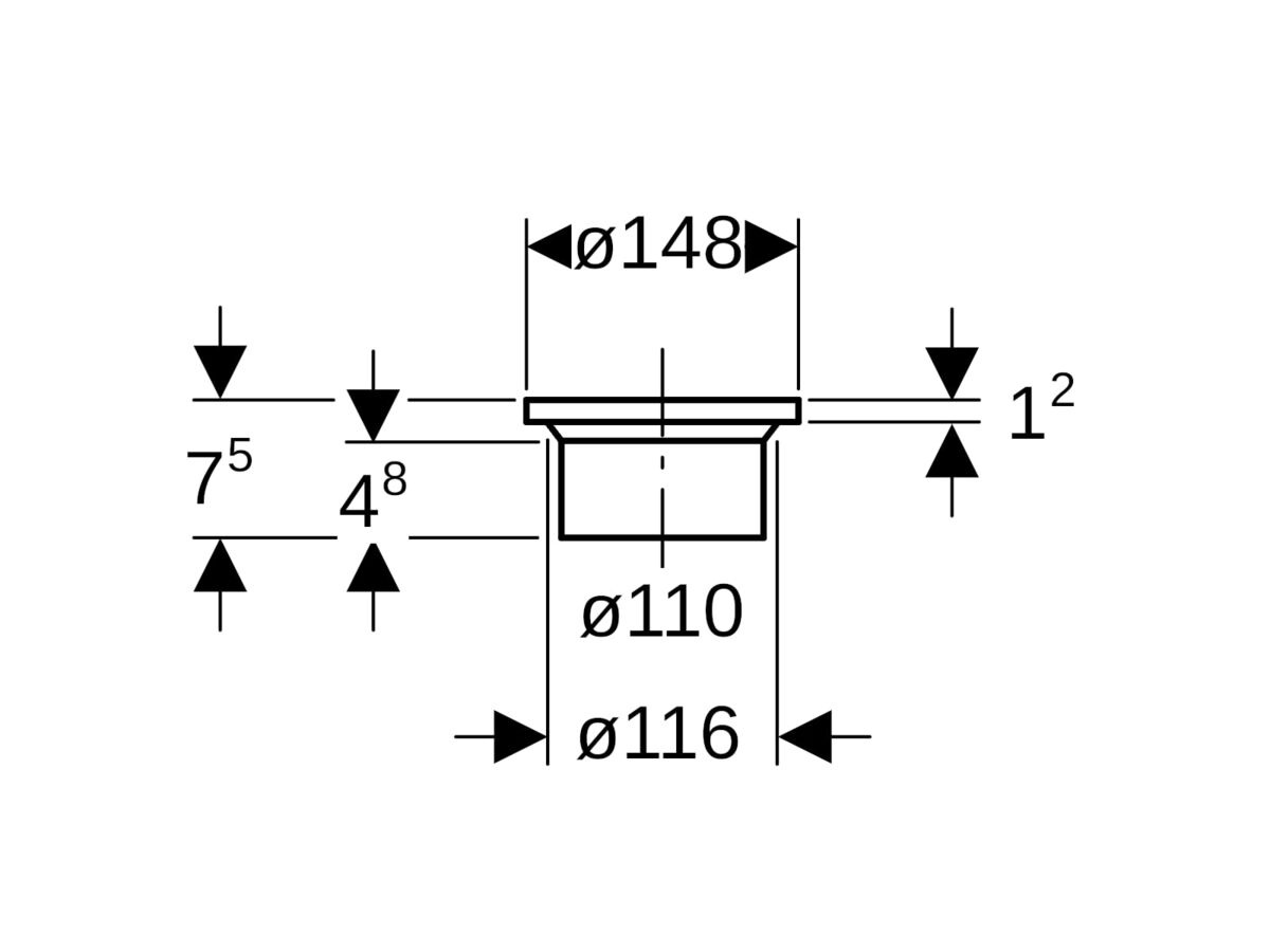 Geberit Flange Adaptor 110mm