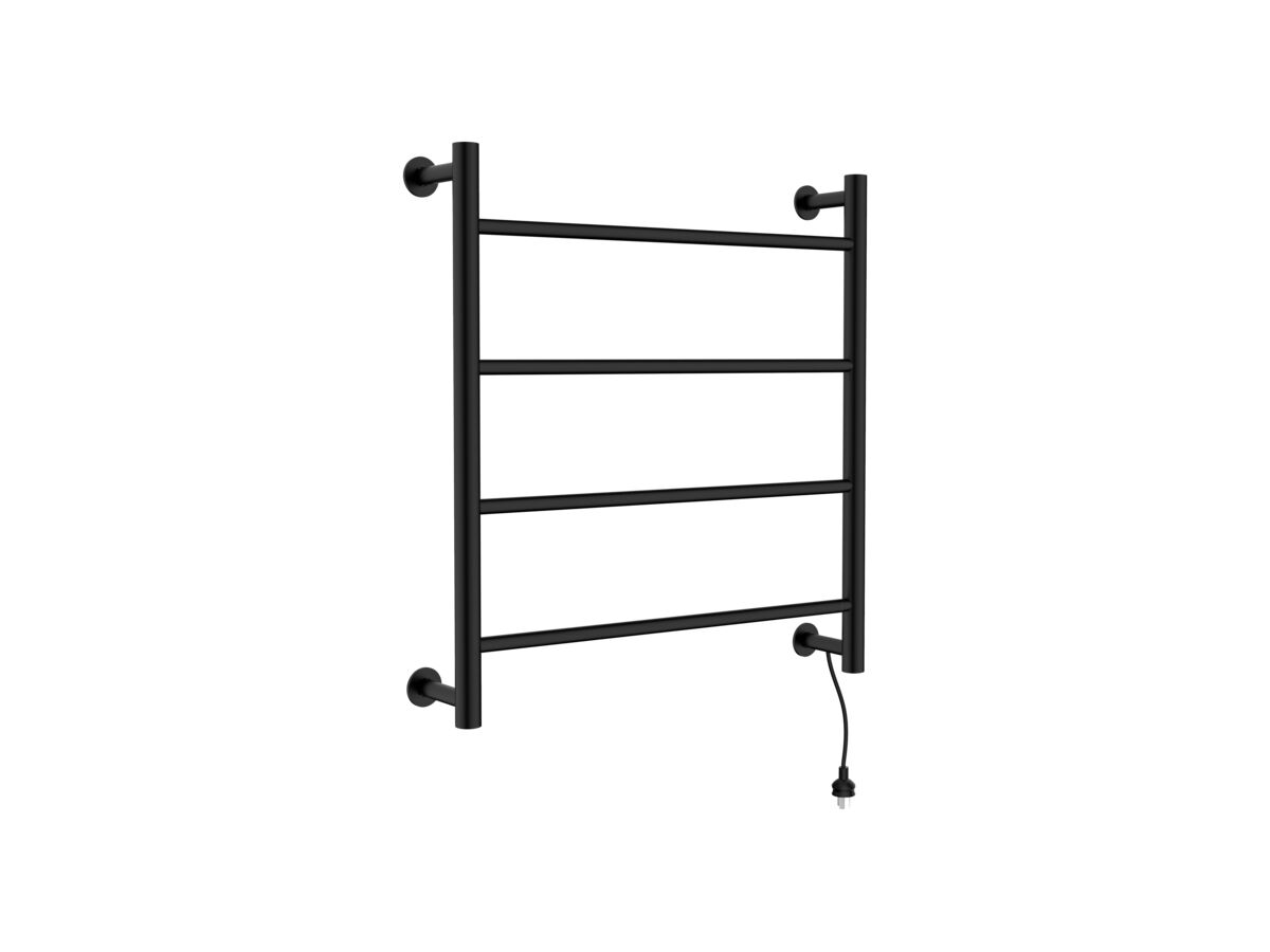 Posh Solus MK2 Heated Towel Rail 700mm x 700mm Matte Black