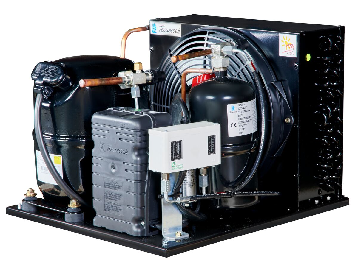 Tecumseh AJ2 HTA Condensing Unit 3/4HP R404 LBP CAJT2446ZBR-FZ-1 with Pressure Control