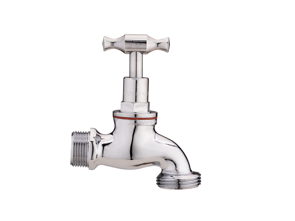 Hero - Dura Bib Hose Male T-Head Chrome (O-Ring) 20mm Lead Free