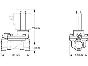Danfoss Solenoid Valve Less Coil EVSI15 032U7115