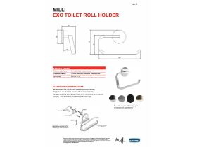 Technical Guide - Milli Exo Toilet Roll Holder