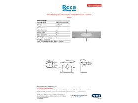 Specification Sheet - Roca The Gap Under Counter Basin Oval 550mm with Overflow
