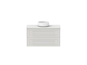 Hero - Kado Lux Ensuite All Drawer Twin 900mm Wall Hung Centre Basin 20mm Top