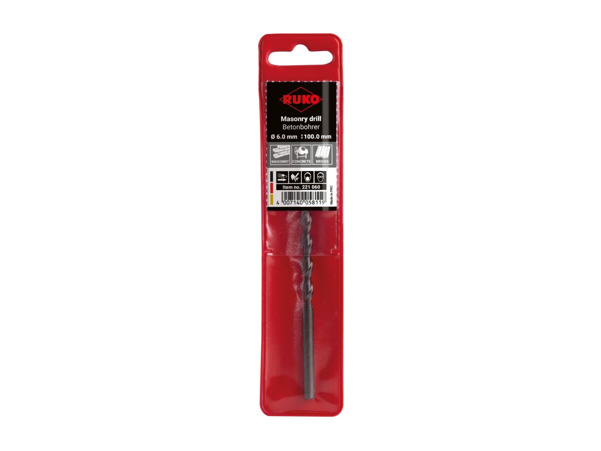 Ruko Masonry Drill - 6.0 x 100mm