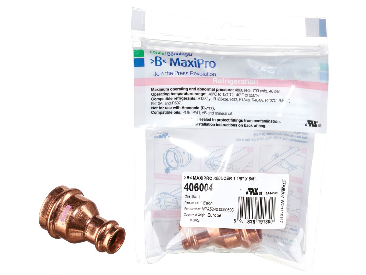 >B< Maxipro Reducer 1 1/8" x 5/8" Bag of 1