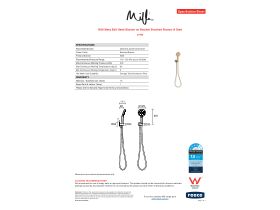 Specification Sheet - Milli Marq Edit Handshower on Bracket Brushed Bronze (4 Star)